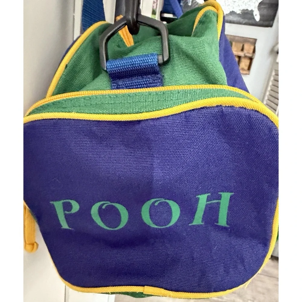 Vtg Disney Winnie The Pooh Kids Duffle Bag Carry-on Luggage Shoulder Strap